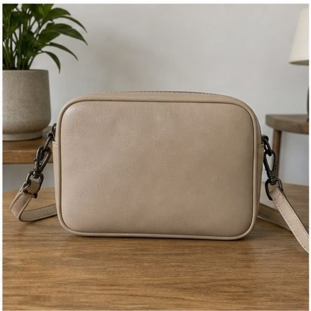 Sand Zip Crossbody Bag
